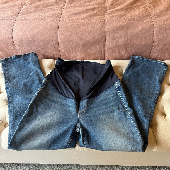 Madewell Women's Maternity Kick Out Crop Jeans - Picture 2 of 4